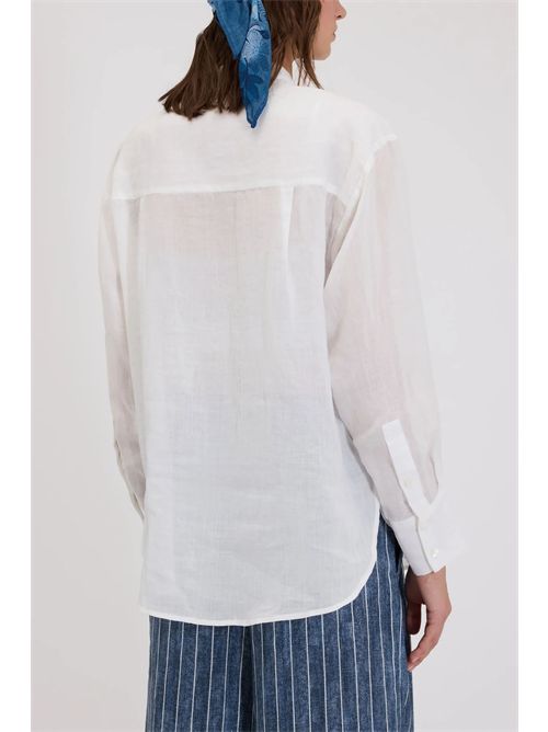 Camicia con ricamo floreale ERMANNO FIRENZE | D48EK057ES5MFB4149152